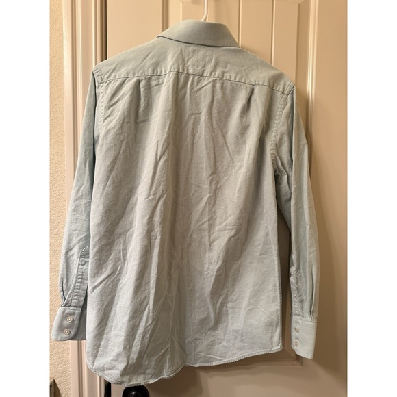 Charles Tyrwhitt 15.5 x 33 Slim Fit Light Green Dress Shirt Medium M EUC - Picture 2 of 6